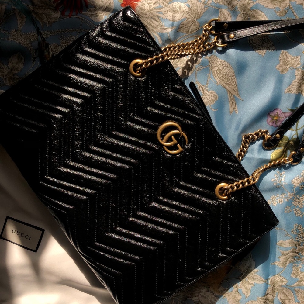 Gucci Double GG Black tote